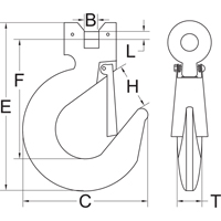 Clevis Slip Hook with Latch - Grade 70 NRZ Safety Inc.