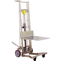 Gerbeur hydraulique &agrave; plateforme, M&eacute;canisme Pompe au pied, Capacit&eacute; de 750 lb, Levage max de 54" NRZ Safety Inc.