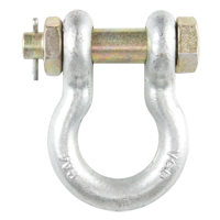 Bolt Type Anchor Shackle, 1/4", Bolt Type, Hot Dip Galvanized NRZ Safety Inc.