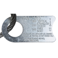 &eacute;lingue de levage &agrave; c&acirc;ble m&eacute;tallique - deux boucles, galvanis&eacute; NRZ Safety Inc.