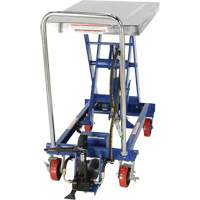 Pneumatic Hydraulic Scissor Lift Table, Steel, 32-1/2" L x 19-3/4" W, 1000 lbs. Cap. NRZ Safety Inc.