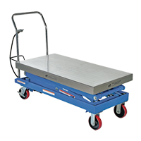 Pneumatic Hydraulic Scissor Lift Table, Steel, 47-1/4" L x 24" W, 1500 lbs. Cap. NRZ Safety Inc.