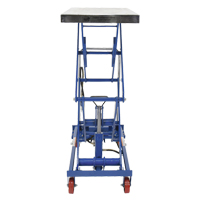 Pneumatic Hydraulic Scissor Lift Table, Steel, 35-1/2" L x 20" W, 800 lbs. Cap. NRZ Safety Inc.