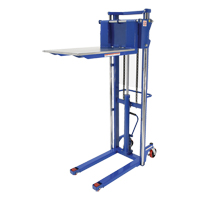 Hefti-Lift Load Stacker, Foot Pump Operated, 1500 lbs. Capacity, 63" Max Lift NRZ Safety Inc.