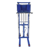 Hefti-Lift Load Stacker, Foot Pump Operated, 1500 lbs. Capacity, 63" Max Lift NRZ Safety Inc.