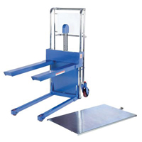 Hefti-Lift Load Stacker, Foot Pump Operated, 400 lbs. Capacity, 44" Max Lift NRZ Safety Inc.
