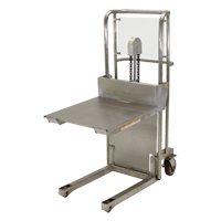 Hefti-Lift Load Stacker, Foot Pump Operated, 450 lbs. Capacity, 45-5/8" Max Lift NRZ Safety Inc.