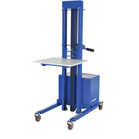 Quick Lift Stacker, Electric Operated, 400 lbs. Capacity, 57" Max Lift NRZ Safety Inc.