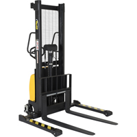 Fork Lift Stacker, Electric Operated, 2000 lbs. Capacity, 63" Max Lift NRZ Safety Inc.