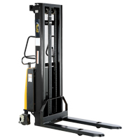 Fork Lift Stacker, Electric Operated, 2000 lbs. Capacity, 63" Max Lift NRZ Safety Inc.