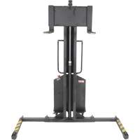 Narrow Mast Powered Lift Stacker, Electric Operated, 1000 lbs. Capacity, 63" Max Lift NRZ Safety Inc.