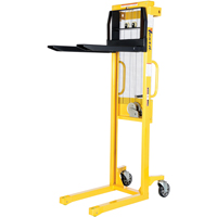 Manual Stacker, Hand Winch Operated, 770 lbs. Capacity, 60" Max Lift NRZ Safety Inc.