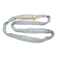 Polyester Round Sling, Grey, 4" W x 6' L, 32000 lbs. Vertical Load NRZ Safety Inc.