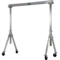 Adjustable Aluminum Gantry Crane, 8' L, 2000 lbs. (1 tons) Capacity NRZ Safety Inc.