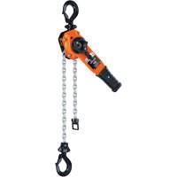 Series 653-A Ratchet Lever Hoist, 5' Lift, 1500 lbs. (0.75 tons) Capacity, Steel Chain NRZ Safety Inc.