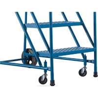 CSA-Certified Rolling Step Ladder, 5 Steps, 22" Step Width, 46" Platform Height, Steel NRZ Safety Inc.