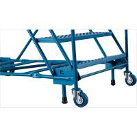 Escabeau roulant certifi&eacute; CSA avec marche verrouillable, 8 marches, Largeur de la marche 30", Hauteur de la plateforme 72", Acier NRZ Safety Inc.
