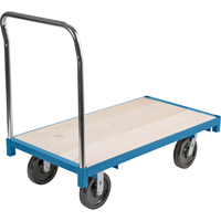 Chariot &agrave; plateforme robuste, 48" lo x 24" la, Capacit&eacute; de 2500 lb, Roues en Nylon NRZ Safety Inc.