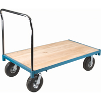Chariot &agrave; plateforme robuste, 48" lo x 24" la, Capacit&eacute; de 1200 lb, Roues en Pneumatique NRZ Safety Inc.