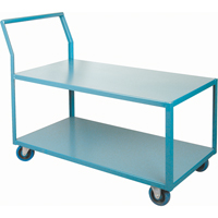 Chariots Surbaiss&eacute;s Robustes, 2 niveaux, 24" la x 48" p x 40" h, 1200 lb Cap NRZ Safety Inc.