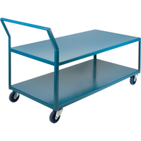Chariots surbaiss&eacute;s robustes, 2 niveaux, 30" la x 60" p x 40" h, 1200 lb Cap NRZ Safety Inc.