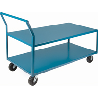 Chariots surbaiss&eacute;s robustes, 2 niveaux, 30" la x 60" p x 41" h, 2400 lb Cap NRZ Safety Inc.