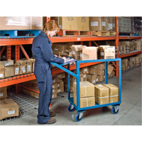 Order Picking Carts, 36" H x 18" W x 46" D, 2 Shelves, 1200 lbs. Capacity NRZ Safety Inc.