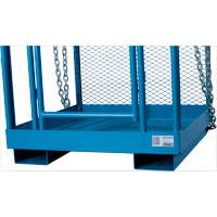 Nacelle &eacute;l&eacute;vatrice pour travail en hauteur, 48" x 48" x 72" h, Capacit&eacute; de 1000 lb, Acier NRZ Safety Inc.