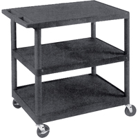Utility Cart, 3 Tiers, 18" x 34" x 24", 400 lbs. Capacity NRZ Safety Inc.