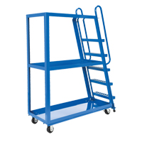 Chariot &agrave; cueillette, Acier, 21-7/8" la x 56-1/8" p, 3 tablettes, Capacit&eacute; 1000 lb NRZ Safety Inc.