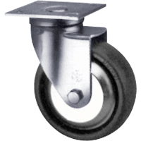 Heavy-Duty Caster, Swivel, 4" (101.6 mm), Neoprene, 500 lbs. (227 kg.) NRZ Safety Inc.