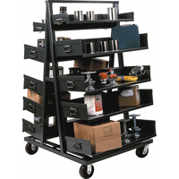 Chariots Adjust-A-Tray, 30" x 38" x 64", Capacit&eacute; 2500 lb NRZ Safety Inc.