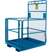 Nacelle &eacute;l&eacute;vatrice pour travail en hauteur, 48" x 48" x 72" h, Capacit&eacute; de 1000 lb, Acier NRZ Safety Inc.