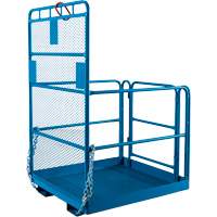 Nacelle &eacute;l&eacute;vatrice pour travail en hauteur, 48" x 48" x 72" h, Capacit&eacute; de 1000 lb, Acier NRZ Safety Inc.
