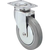 Roulette, Pivotant, 3" (76 mm), Caoutchouc, 125 lb (57 kg) NRZ Safety Inc.