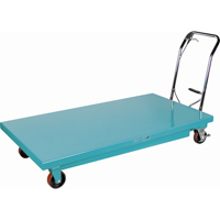 Table &eacute;l&eacute;vatrice robuste &agrave; ciseaux hydraulique, 63" lo x 31-7/8" la, Acier, Capacit&eacute; 1100 lb NRZ Safety Inc.