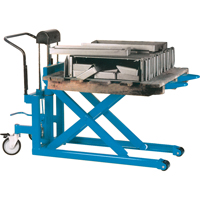 Hydraulic Skid Scissor Lift/Table, 42-1/2" L x 20-1/2" W, Steel, 1000 lbs. Capacity NRZ Safety Inc.