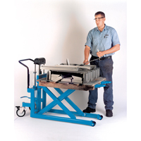 Hydraulic Skid Scissor Lift/Table, 42-1/2" L x 20-1/2" W, Steel, 1000 lbs. Capacity NRZ Safety Inc.