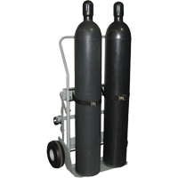 Four-Wheel Cylinder Hand Trucks, Pneumatic Wheels, 28" W x 6" L Base, 1000 lbs. NRZ Safety Inc.