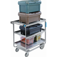 Heavy-Duty U Frame Carts, 3 Tiers, 19" W x 34-1/2" H x 33" D, 700 lbs. Capacity NRZ Safety Inc.