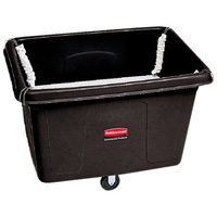Chariot conteneur avec plateforme sur ressorts, Poly&eacute;thyl&egrave;ne, 44-1/16" lo x 31" la x 32-1/2" h, Volume 14 pi³, Capacit&eacute; 500 lb NRZ Safety Inc.