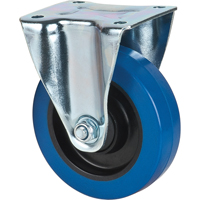 Blue Caster, Rigid, 5" (127 mm), Rubber, 400 lbs. (181 kg.) NRZ Safety Inc.