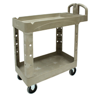 Heavy Duty Utility Cart - 4500-88, 2 Tiers, 17-1/8" x 33-1/4" x 39", 500 lbs. Capacity NRZ Safety Inc.