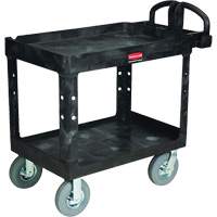 Heavy-Duty Utility Cart, 2 Tiers, 25-1/4" x 37-1/8 x 36-3/8", 500 lbs. Capacity NRZ Safety Inc.