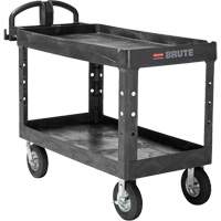 Heavy-Duty Utility Cart, 2 Tiers, 25-1/4" x 33-1/4" x 55", 750 lbs. Capacity NRZ Safety Inc.
