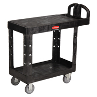 Flat Shelf Heavy Duty Utility Cart - 4505-00, 2 Tiers, 17-1/4" x 38-1/10" x 38-1/2", 500 lbs. Capacity NRZ Safety Inc.