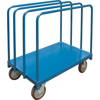 Chariot robuste pour transport de panneaux avec rails &agrave; palier unique, 48" x 30" x 45", Capacit&eacute; 2500 lb NRZ Safety Inc.
