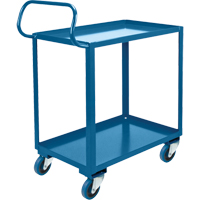 Ergonomic Shelf Truck, 800 lbs. Capacity, Steel, 20" W x 37" H x 32" D, Lip Up NRZ Safety Inc.
