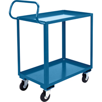Ergonomic Shelf Truck, 800 lbs. Capacity, Steel, 26" W x 37" H x 38" D, Lip Up NRZ Safety Inc.