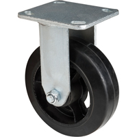 Mold-on Caster, Rigid, 6" (152.4 mm), Rubber, 550 lbs. (249 kg.) NRZ Safety Inc.